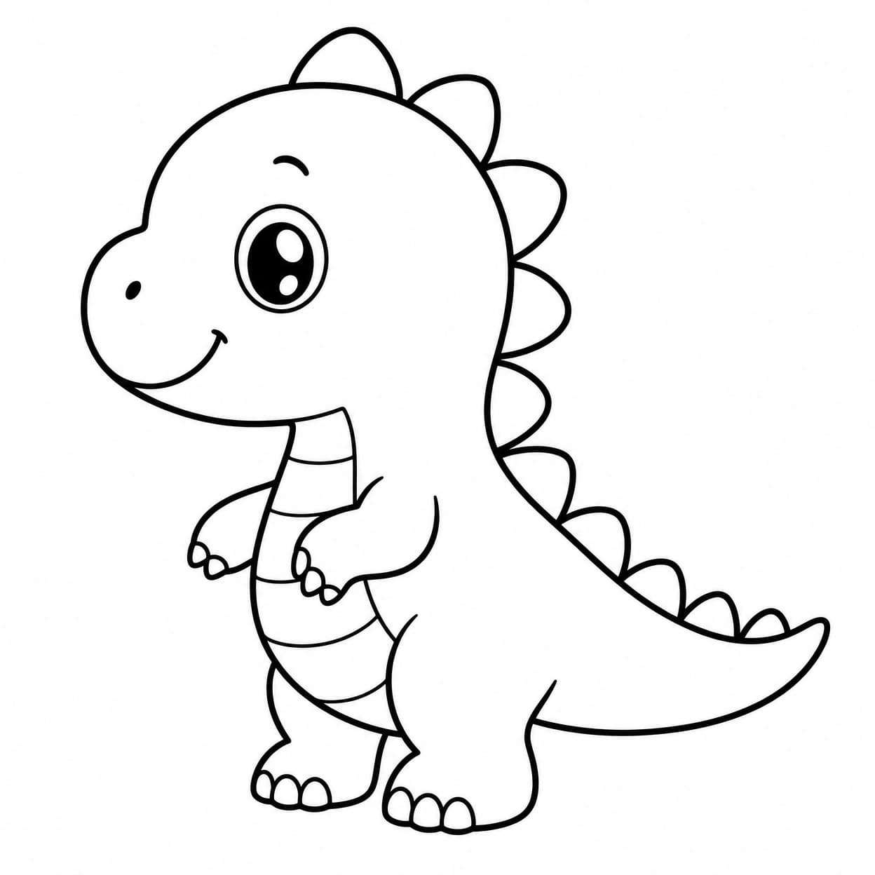 Baby Dinosaur outline