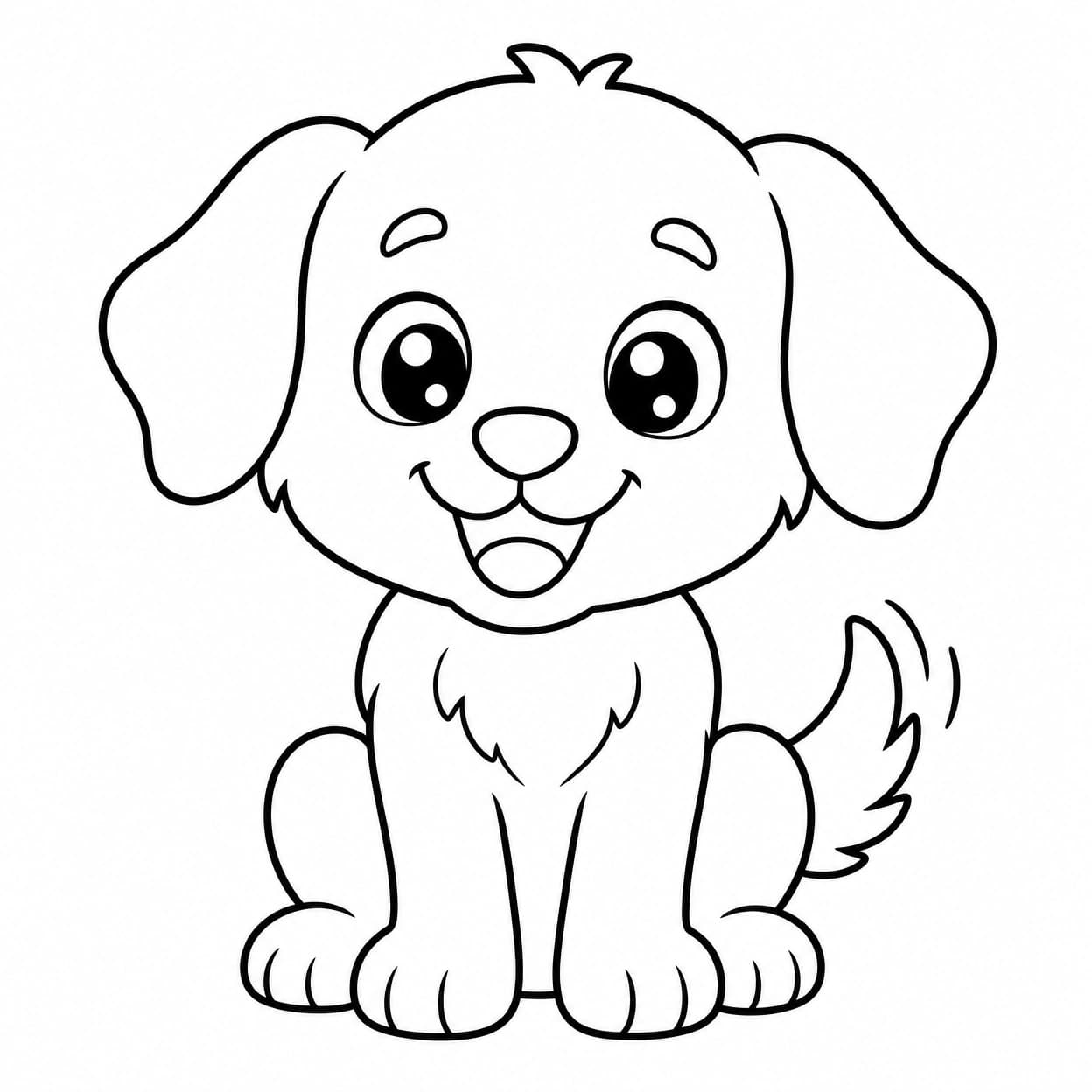 Puppy outline
