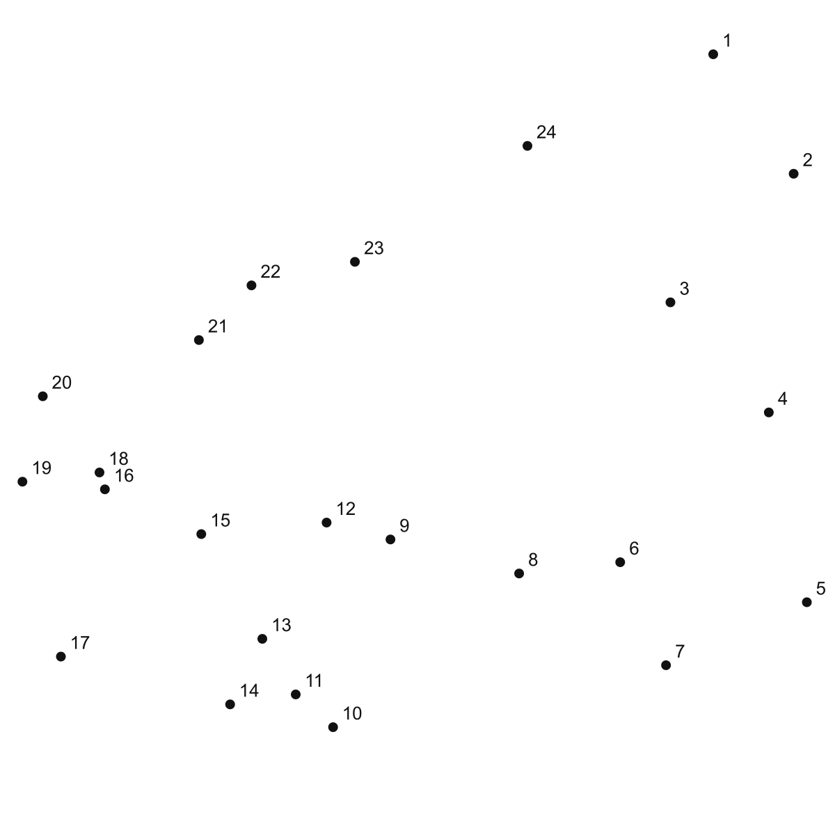 Bee Lineart dot to dot printable puzzle