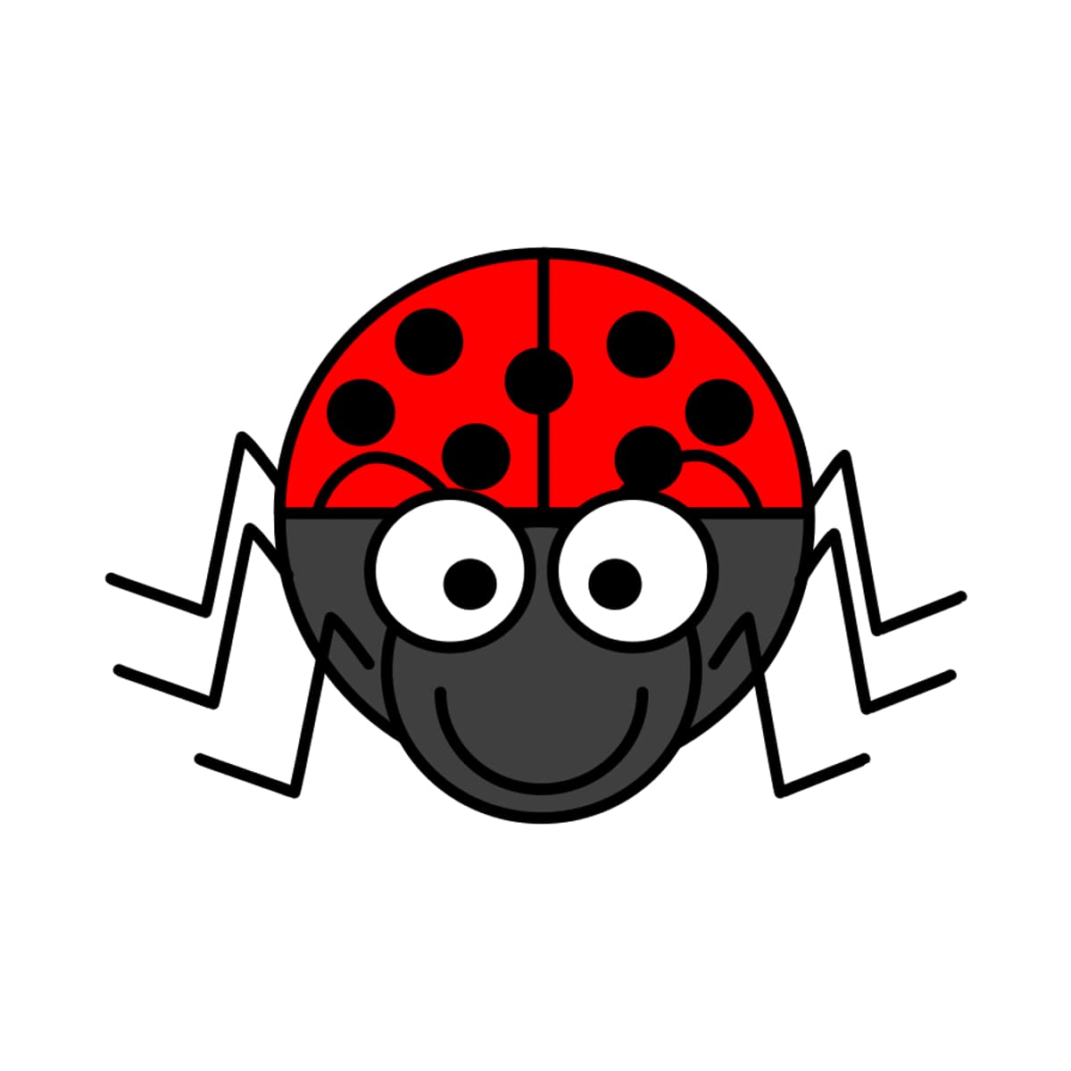 Cartoon Ladybug dot to dot printable puzzle