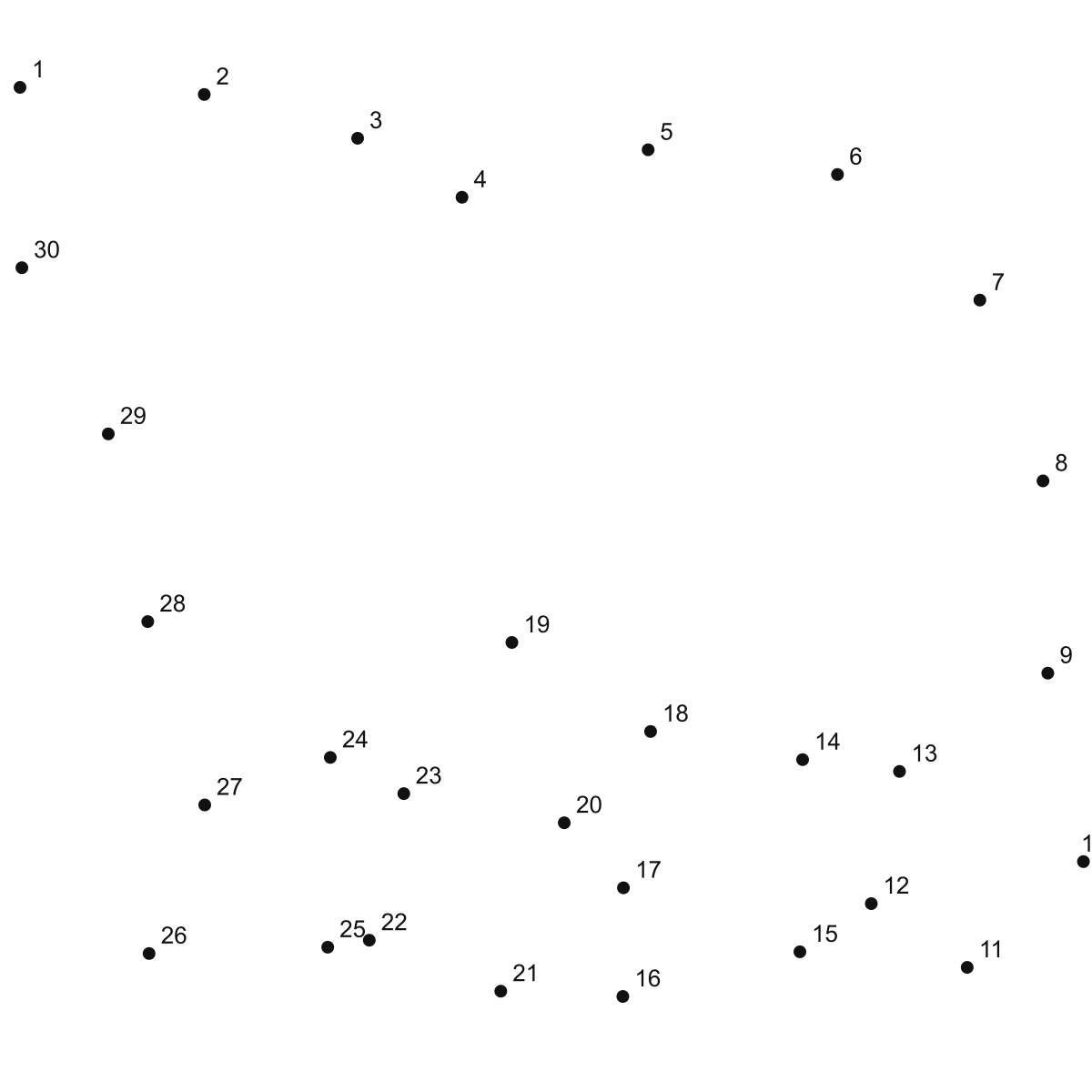 Cute Bear Outline dot to dot printable puzzle