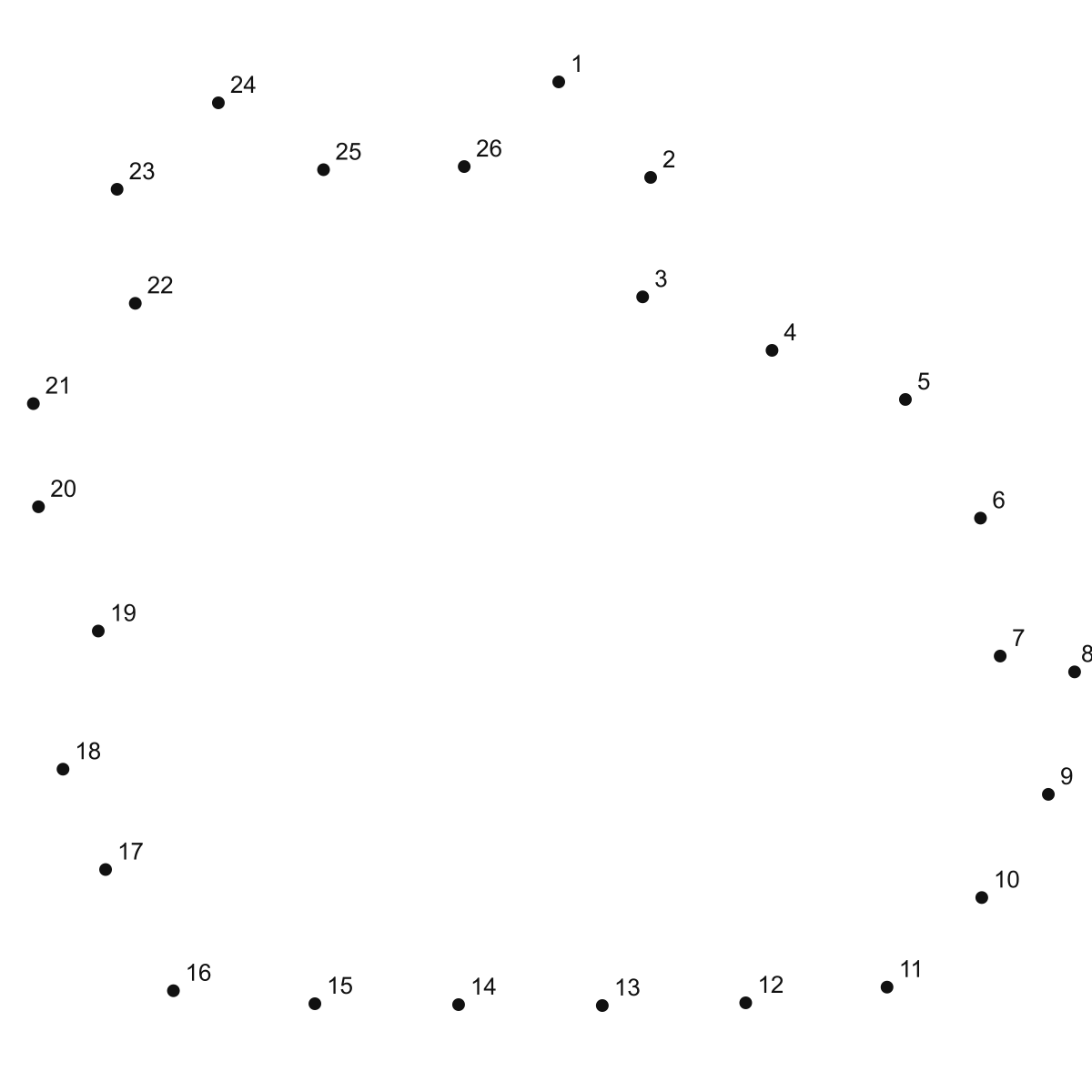 Cute Hamster Line Art dot to dot printable puzzle