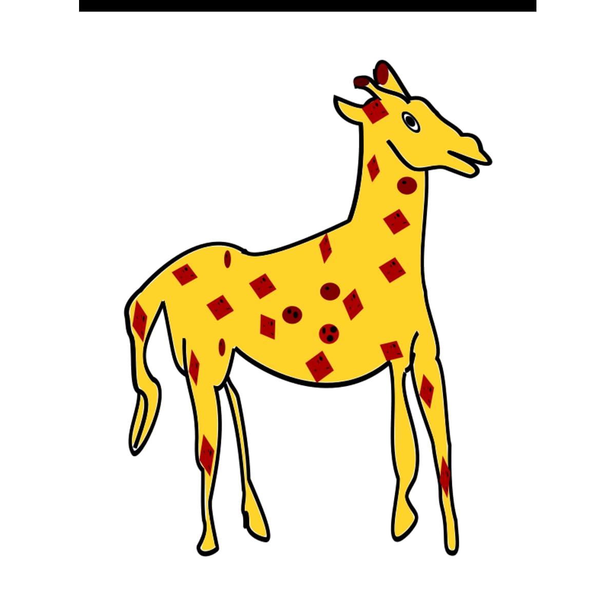Giraffe dot to dot printable puzzle