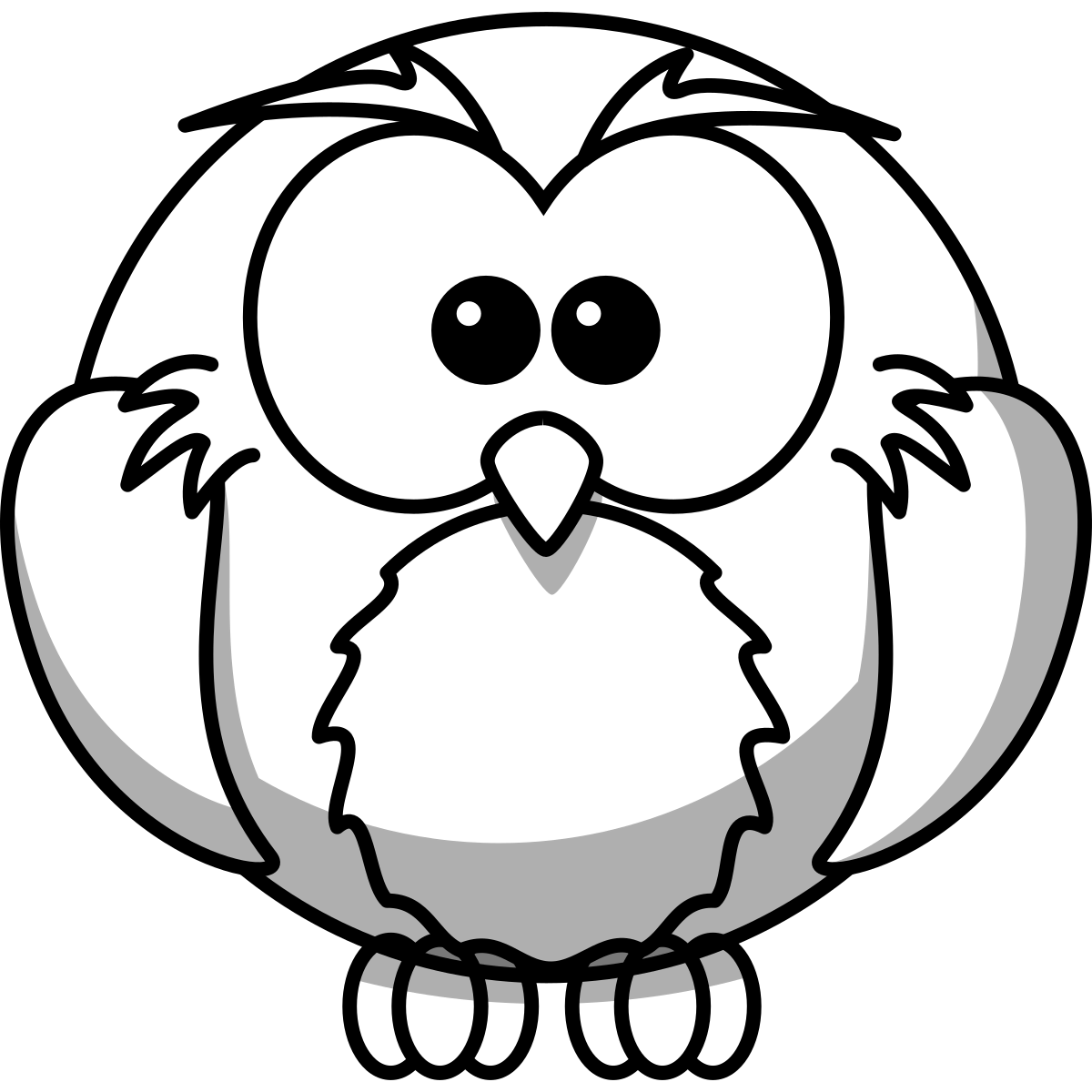 Owl Line Art dot to dot printable puzzle