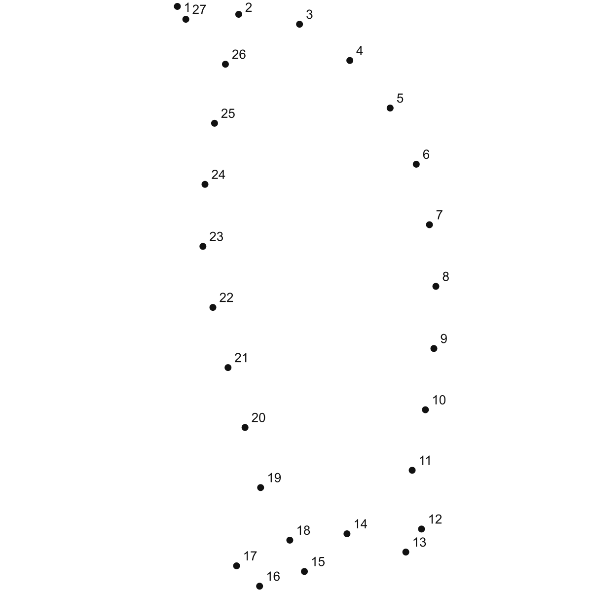 Penguin dot to dot printable puzzle