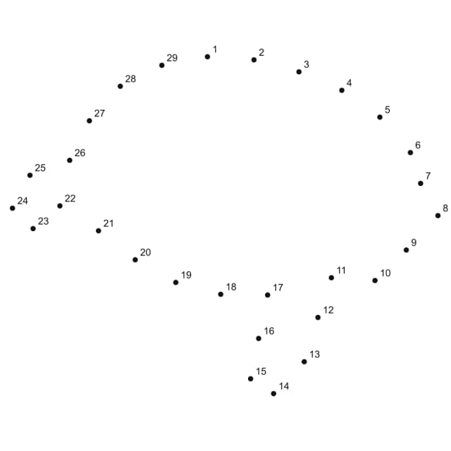 Turtle Crawling Line Art dot to dot printable puzzle