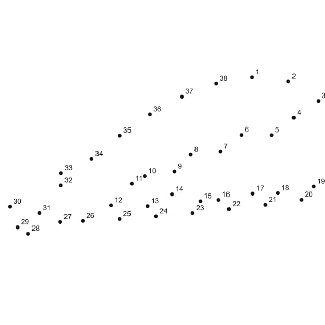 Whale dot to dot printable puzzle